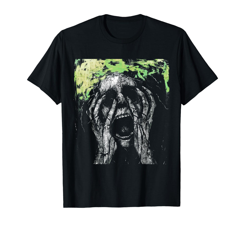 Skull Grunge Goth Alt Gothic Demonic Scary T-Shirt - Trendy Graphic Unisex