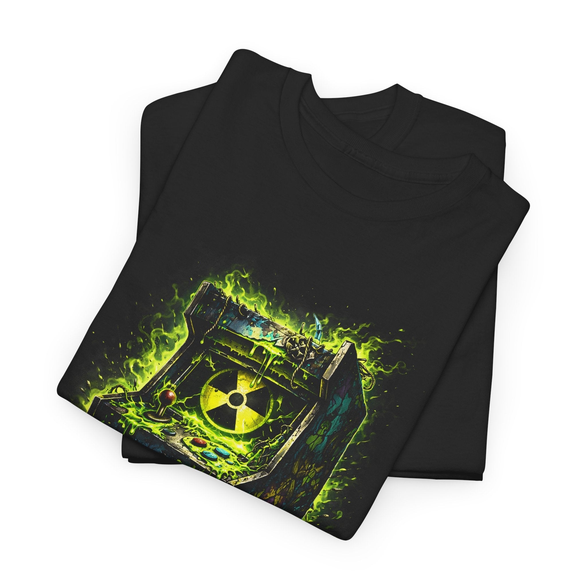 T-Shirt — Neon Nuclear Arcade 'OVERLOAD' Retro Gaming Graphic Tee