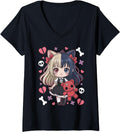 Womens Goth Emo Teddybear Gothic Sweatshirt - Minimalist Print for Adults
