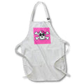 Apron - Cute Pink Goth Punk Skull and Crossbones Girl Designs Gothic