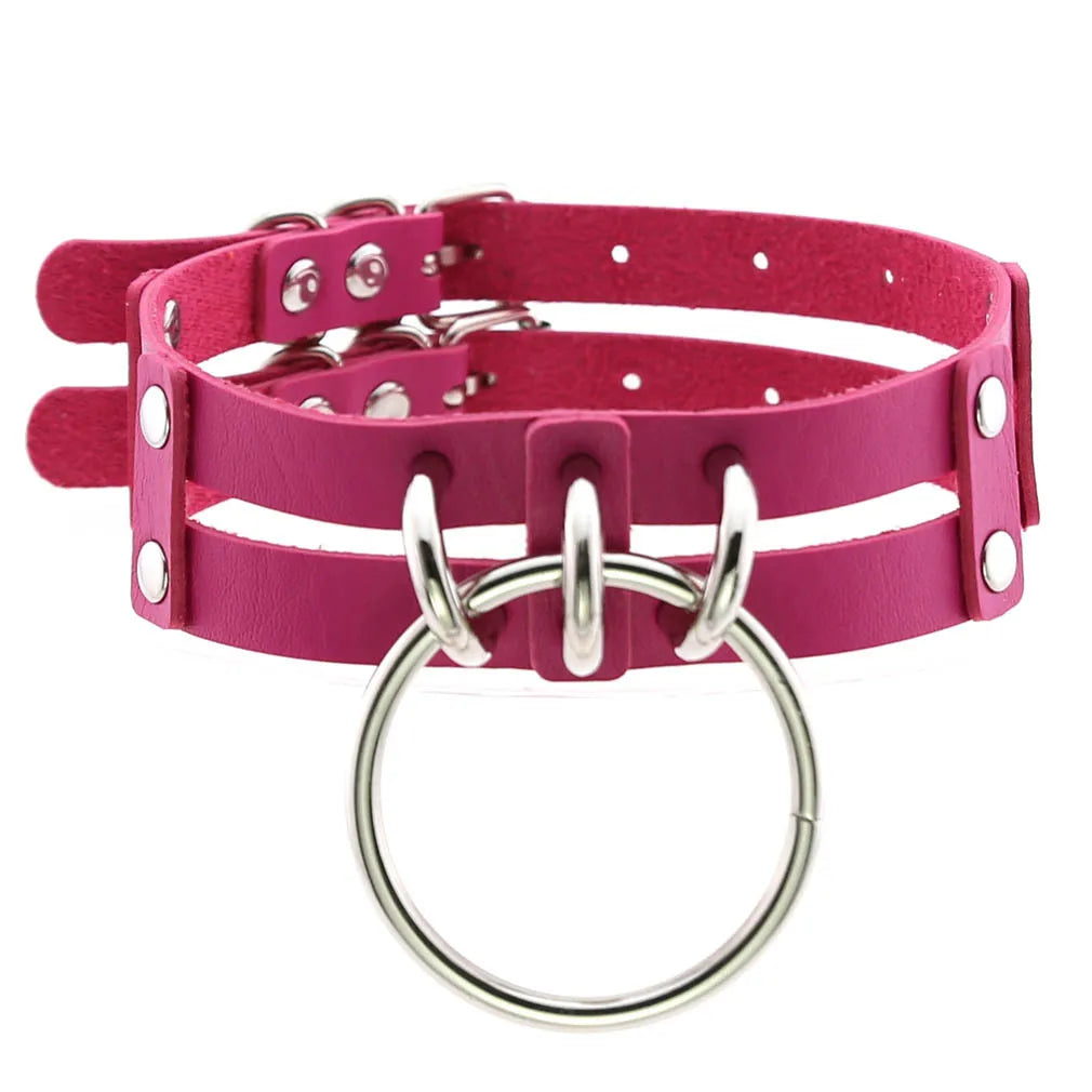 Punk Choker Collar Goth Necklace Big Transparent  Straps Chocker Women Girls Trendy Rock Sexy Harajuku Emo Gothic Jewelry