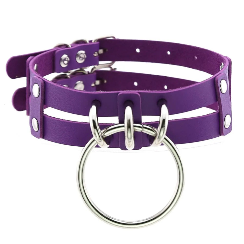 Punk Choker Collar Goth Necklace Big Transparent  Straps Chocker Women Girls Trendy Rock Sexy Harajuku Emo Gothic Jewelry