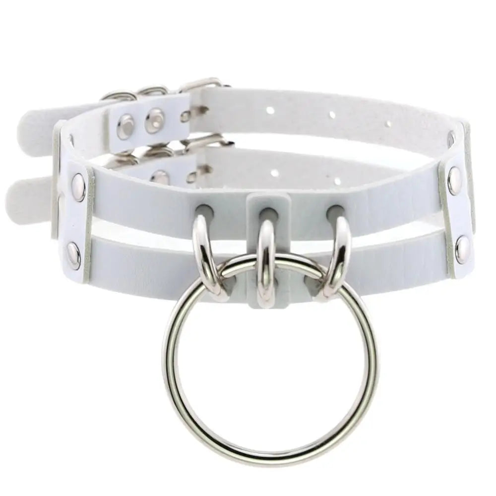 Punk Choker Collar Goth Necklace Big Transparent  Straps Chocker Women Girls Trendy Rock Sexy Harajuku Emo Gothic Jewelry