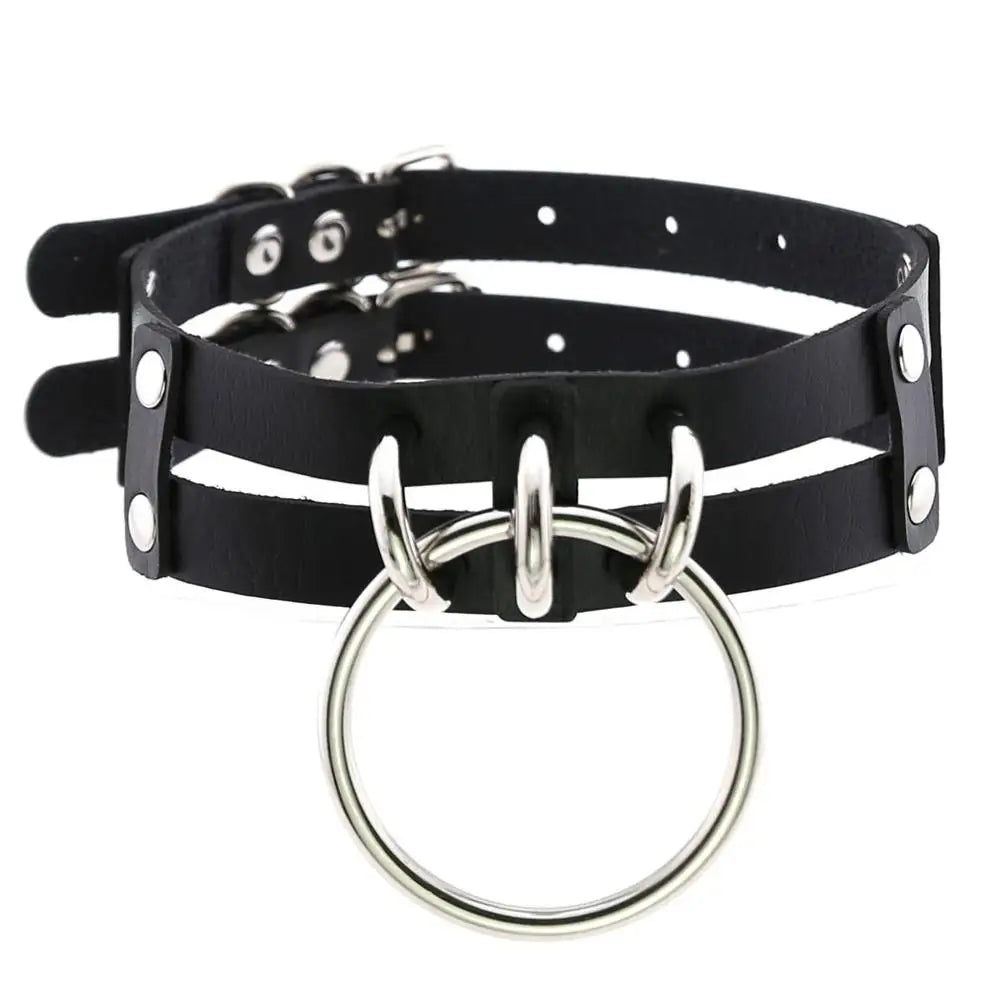 Punk Choker Collar Goth Necklace Big Transparent  Straps Chocker Women Girls Trendy Rock Sexy Harajuku Emo Gothic Jewelry