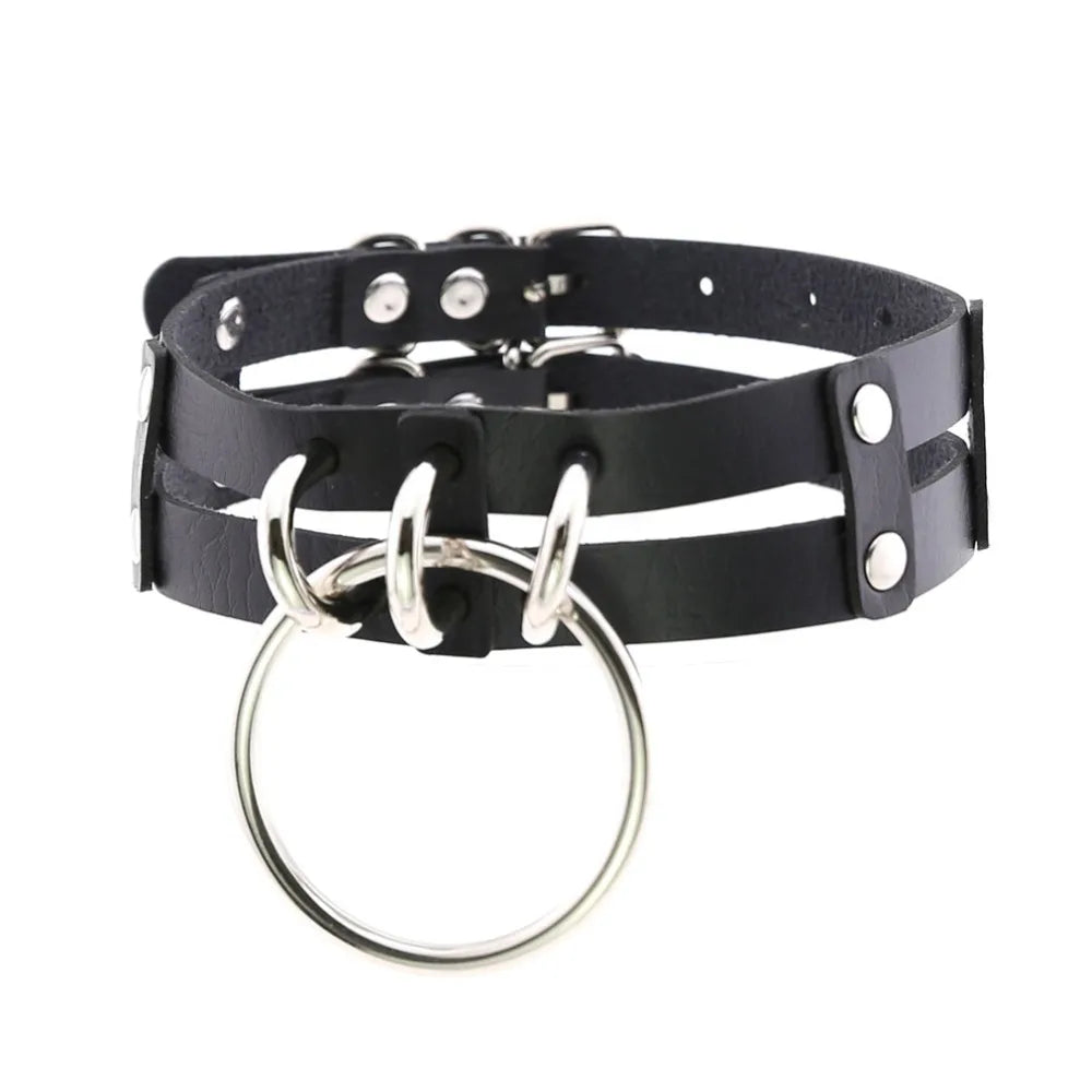 Punk Choker Collar Goth Necklace Big Transparent  Straps Chocker Women Girls Trendy Rock Sexy Harajuku Emo Gothic Jewelry