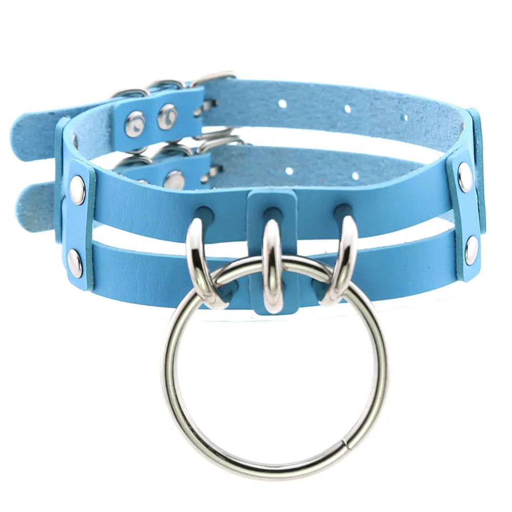 Punk Choker Collar Goth Necklace Big Transparent  Straps Chocker Women Girls Trendy Rock Sexy Harajuku Emo Gothic Jewelry