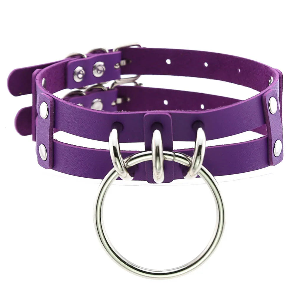Punk Choker Collar Goth Necklace Big Transparent  Straps Chocker Women Girls Trendy Rock Sexy Harajuku Emo Gothic Jewelry