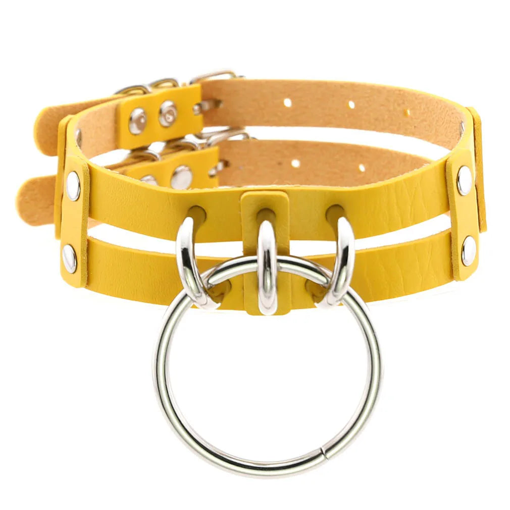 Punk Choker Collar Goth Necklace Big Transparent  Straps Chocker Women Girls Trendy Rock Sexy Harajuku Emo Gothic Jewelry