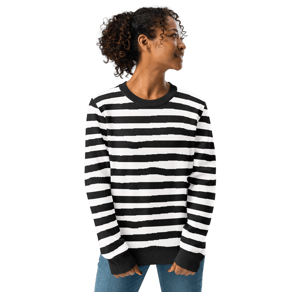 Pugsley Print Knit Crewneck Sweater